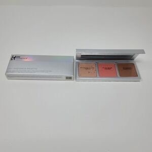 IT‎ Cosmetics CC+ Radiance Palette Naturally Pretty Brightener Blush Bronzer New